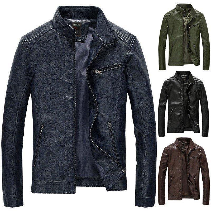 ライダースジャケット メンズ レザージャケット 革ジャン ライディング ジャケット 秋冬 ダブル ジャケット アウター 革ジャケット PU バイクジャケット 春 秋 冬 フェイクレザージャケット スリム カジュアル ファッション 防寒 防風★素材：PUレザー★サイズ(cm)：バスト/着丈/肩幅/袖丈M 102 64 43 62L 106 65 44 63XL 110 67 45 642XL 114 69 46 653XL 118 71 47 664XL 122 73 48 67