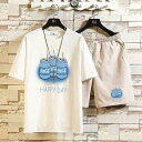 メンズ 夏用 上下セット 2点セット Tシャツ パンツ ジャージ 男子用 スポーツウェア セットアップ 運動 カジュアル 吸汗 速乾 通気