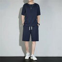 メンズ 夏用 上下セット 2点セット Tシャツ パンツ ジャージ 男子用 スポーツウェア セットアップ 運動 カジュアル 吸汗 速乾 通気