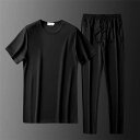 メンズ 夏用 上下セット 2点セット Tシャツ パンツ ジャージ 男子用 スポーツウェア セットアップ 運動 カジュアル 吸汗 速乾 通気