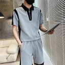 メンズ 夏用 上下セット 2点セット Tシャツ パンツ ジャージ 男子用 スポーツウェア セットアップ 運動 カジュアル 吸汗 速乾 通気