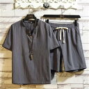 メンズ 夏用 上下セット 2点セット Tシャツ パンツ ジャージ 男子用 スポーツウェア セットアップ 運動 カジュアル 吸汗 速乾 通気