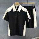 メンズ 夏用 上下セット 2点セット Tシャツ パンツ ジャージ 男子用 スポーツウェア セットアップ 運動 カジュアル 吸汗 速乾 通気