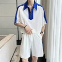 メンズ 夏用 上下セット 2点セット Tシャツ パンツ ジャージ 男子用 スポーツウェア セットアップ 運動 カジュアル 吸汗 速乾 通気