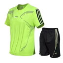 メンズ 夏用 上下セット 2点セット Tシャツ パンツ ジャージ 男子用 スポーツウェア セットアップ 運動 カジュアル 吸汗 速乾 通気