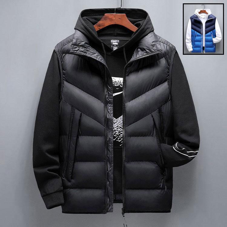 Down Coat - ダウンベスト メンズ ライト おしゃれ 軽量 カップル 中綿 ダウンコート ジップ ジャンパー 秋冬 男女兼用 ダウンジャケット