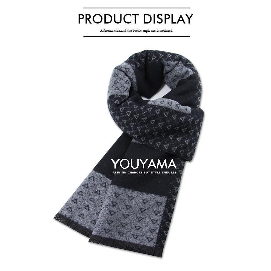 千陽ストアのマフラー メンズ プレゼント 男性用 50代 40代 60代 30代 20代 チクチクしない おしゃれ 秋 冬用｜アングル2