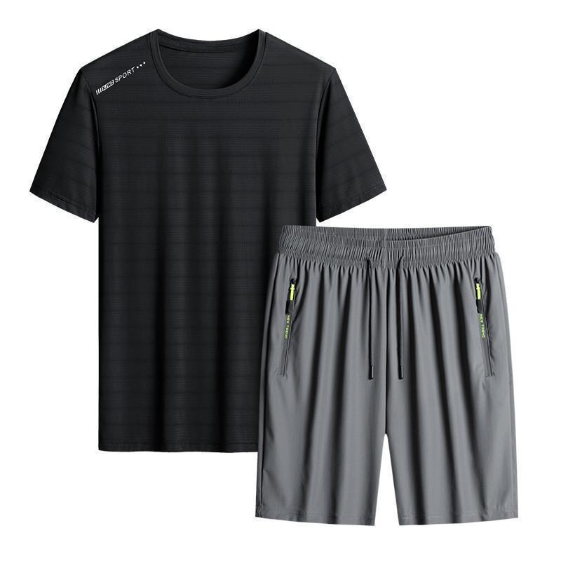 セットアップ メンズ 上下 ジャージ 冷感素材 半袖Tシャツ ハーフパンツ 接触冷感 ルームウェア 涼しい ゆったり 無地 大きいサイズ 夏 スポーツ