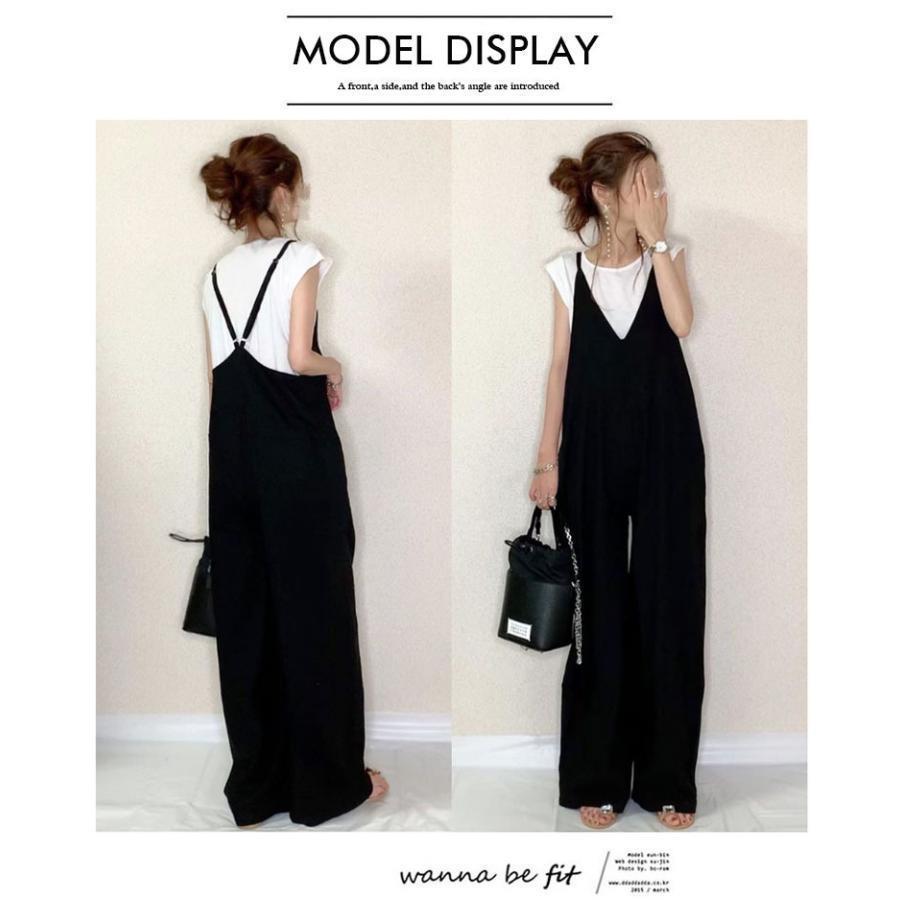 サロペットパンツ オールインワン サロペット 新品 オーバーサイズサロペット レディース オーバーオール カジュアル おしゃれ ゆったり 春夏秋 コーデ 無地
