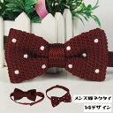 蝶ネクタイ メンズ ネクタイ シンプル カジュアル おしゃれ デザイン豊富 上品 きっちり お出かけシーン 黒 紺 白 ドット柄(4)