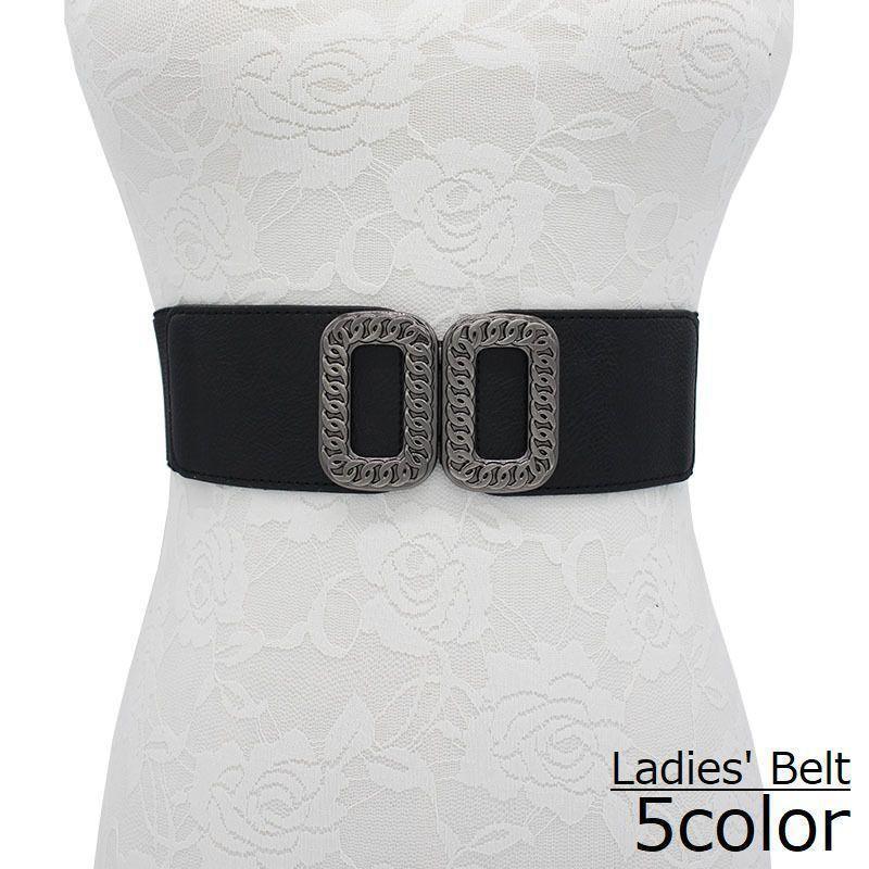 ゴムベルト サッシュベルト ラバー PUレザー レディース ウエストマーク ハイウエスト 伸縮性 シンプル..