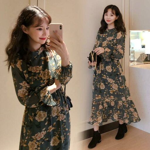 春 夏 花柄ワンピース ロング ワンピース 秋 レディース シフォンワンピース 長袖 マキシワンピース 花柄 長袖ワンピース 春 レトロ ミモレワンピース 春 夏 花柄ワンピース ロング ワンピース 秋 レディース シフォンワンピース 長袖 マキシワンピース 花柄 長袖ワンピース 春 レトロ ミモレワンピース