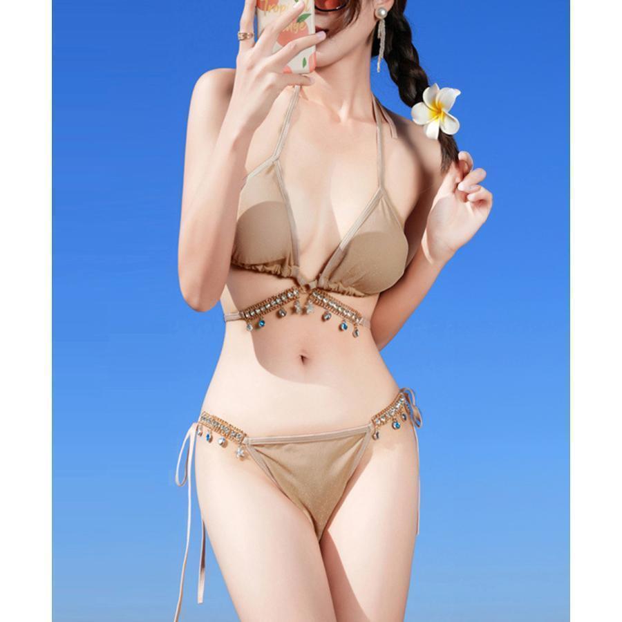 春 夏 秋 ビキニ 水着3点セットレディース 体型カバー ビキニ セパレート ワンピース水着 韓国風水着 ハイウエスト シンプルデザイン