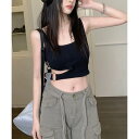 春 夏 タンクトップレディース カップ付きタンク(4)