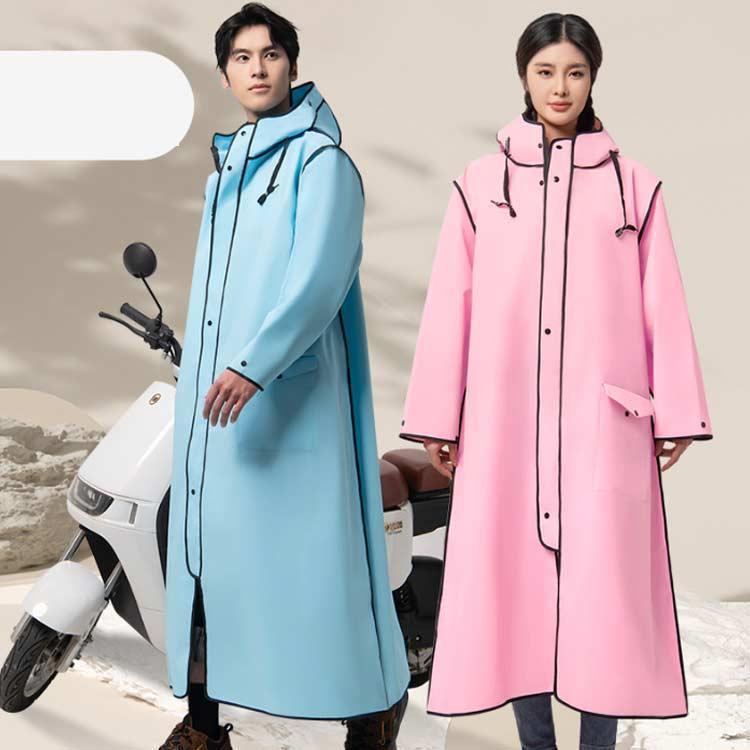 レインコート レディース メンズ 男女兼用 自転車 通勤 通学 レインウエア ロング丈 顔濡れない おしゃれ 二重つば 自転車カッパ 雨具 ポンチョ
