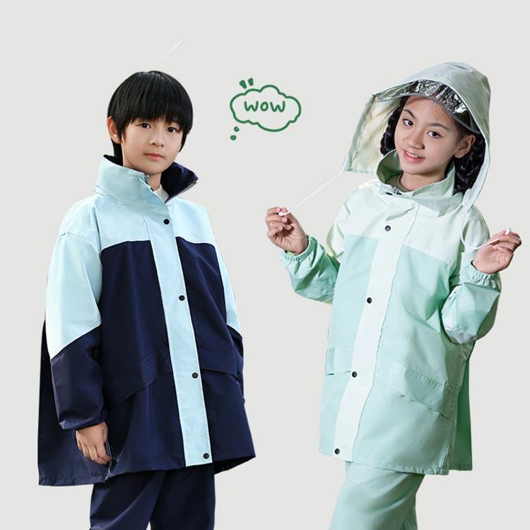 レインスーツ ランドセル対応 ジュニア 子供用 レインウエア 上下セット キッズ 合羽 小学生 中学生 上下セット レインコート 男女兼用 反射テープ