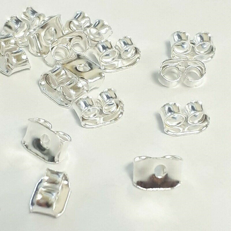最大20%OFF キャッチ ホワイトシルバー 鉄製 【 6g 約100個 】 ピアスキャッチ ポストピアス ハンドメイドピアス アクセサリーパーツ 基礎金具