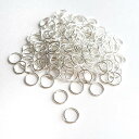 丸カン【 7mm 】 ホワイトシルバー 約 300個 20g マルカン ハンドメイド アクセサリー ピアス イヤリング ハンドメイドパーツ アクセサリーパーツ ...