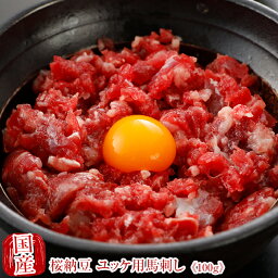 国産 馬刺し 馬肉 熊本 桜納豆 ユッケ用馬刺し 100g 馬刺 馬肉 ばさし 国産 馬刺し 刺し basashi 純馬刺し ヘルシー 贈り物 贈答 ギフト お取り寄せ 産直 人気 通販 熊本名産 熊本肥育 おつまみ 業務用 業務 飲食店 イベント ユッケ