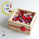 【花枡】 枡プリ 一升 茜色(あかねいろ)