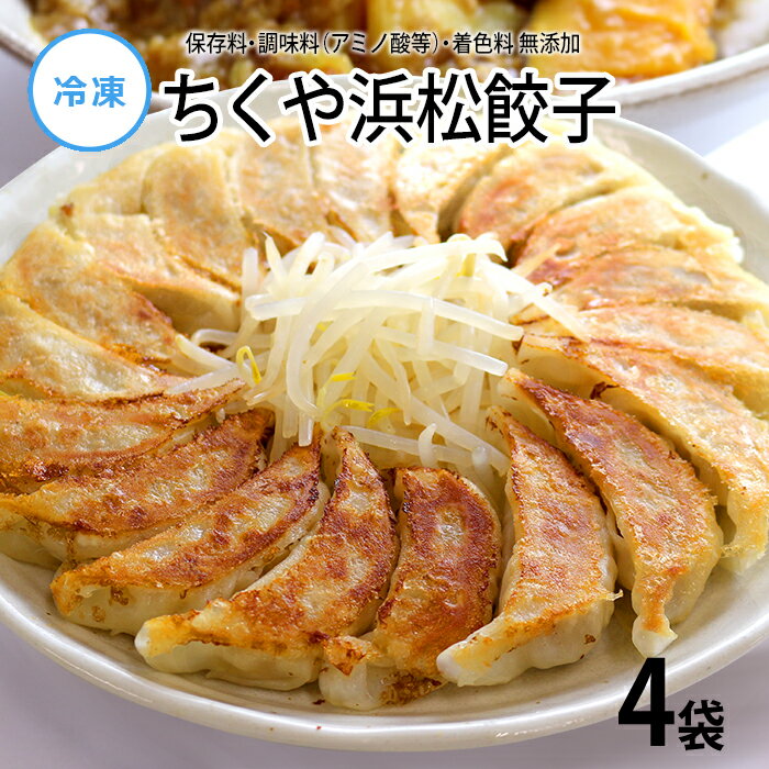 【最大500円OFFクーポン配布中】【公式】知久屋「ちくや浜松餃子」20個入×4袋 タレ4袋×4 冷凍 | ちくや 冷凍餃子 ご当地 グルメ 惣菜 おかず 無添...