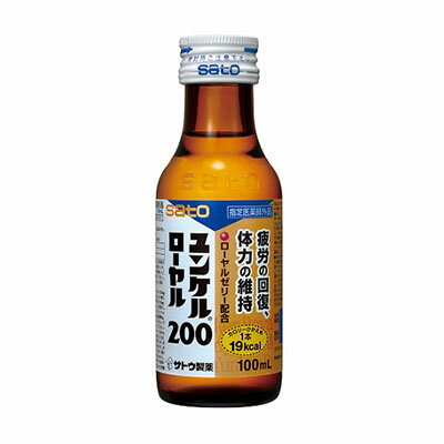 製品特長●ローヤルゼリー、タウリンと各種ビタミンを配合し、滋養強壮・肉体疲労時の栄養補給などに効果をあらわします。●1本19kcalで、カロリーが気になる方にもおすすめです。成分・分量 1瓶（100mL）中ローヤルゼリーチンキ（ローヤルゼリー200mgに相当）200mgタウリン 1,000mgビタミンB1硝酸塩 10mgビタミンB2リン酸エステル 5mgビタミンB6 10mgニコチン酸アミド 20mg無水カフェイン 50mgアルコール 0.99mL以下/span効能・肉体疲労・病中病後・食欲不振・栄養障害・発熱性消耗性疾患・妊娠授乳期などの場合の栄養補給・滋養強壮・虚弱体質用法・用量通常成人（15才以上）1回1本（100mL）を1日1回服用します。