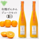 有機ぽんかん ジュースセット 500ml×2本 鹿児島県産 有機栽培 有機JAS 無添加 無着色 ポンカン みかんジュース 柑橘 ギフト 贈り物 国産 父の日