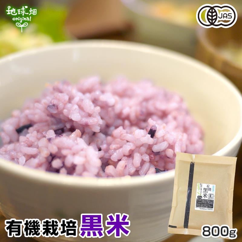 有機黒米 800g 【ゆうパケット送料無