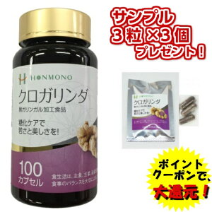 クロガリンダ 370mg×100カプセル +クロガリンダ3粒サンプル×3袋 クロガリンダ100 黒ガリン 疲労回復 お試し バレンタイン 2021 早割