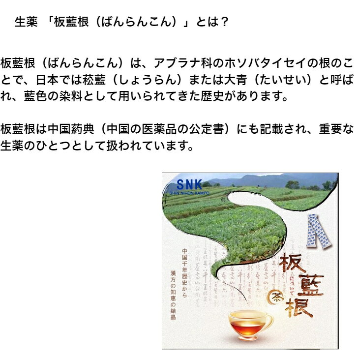 板藍根茶 40包タイプ×10箱セット 新日本漢方 健康食品 サプリメント chikyugenkimura-10001265 地球元気村GOLA サンプル画像2