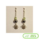 \ お買い物マラソン / テラミラー x ペリドット シルバーピアス テラヘルツ ピアス パワーストーン ケイ素