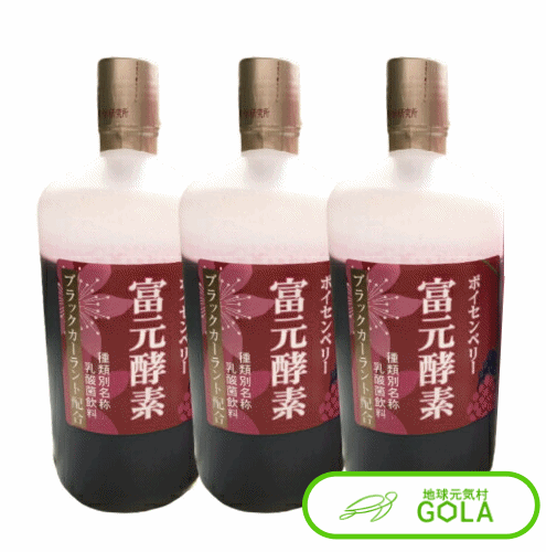 \ BLACK FRIDAY / 富元酵素ボイセンベリー・ブラックカーラント配合 3本入 健康食品 富元酵素 酵素 酵母