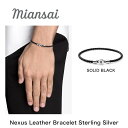 Miansai ~ATC uXbg Y Nexus Leather Bracelet,Sterling Silver Mtg v[g X^[OVo[ }CATC