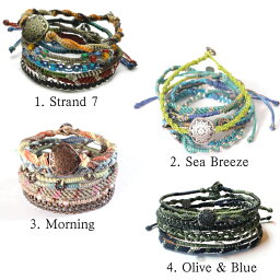 wakami ブレスレット（メンズ） 【国内発送 送料無料】 Wakami ワカミ ブレスレット Earth Bracelet 7 アンクレット メンズ レディース ペア ビーズ パーツ アクセサリー