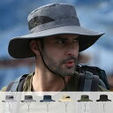 アドベンチャーハット メンズ サファリハット 帽子 登山 ツバ広 UVカット 釣り レディース 日よけ 紫外線対策 あごストラップ付き メッシュ キャンプ アウ...