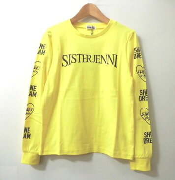 【SALE 30%OFF】SISTER JENNI sister jenniシスタージェニィ【2020春】【トップス Tシャツ 長袖Tシャツ】袖ロゴハートプリント長袖Tシャツ02101220 イエロー