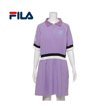(SALE30%OFF)(20ss)バイ ラビット(by LOVEiT)【FILAコラボ】 ハーフジップリブラインワンピース-1372【140cm|150cm|160cm】【宅配便】