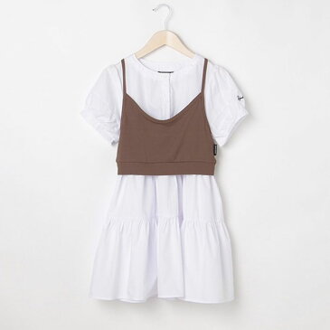 (SALE)(21ss)バイ ラビット(by LOVEiT)ティアードワンピース×テレコビスチェセット-2302 【140cm|150cm|160cm】【メール便OK】