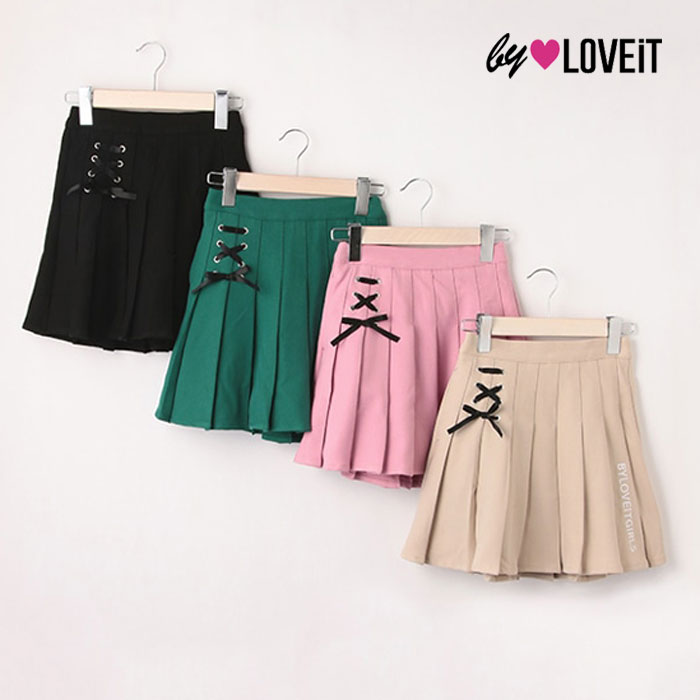 (22aw)バイ ラビット(by LOVEiT)レースアップスカパン-3106【130cm|140cm|150cm|160cm】【宅配便】