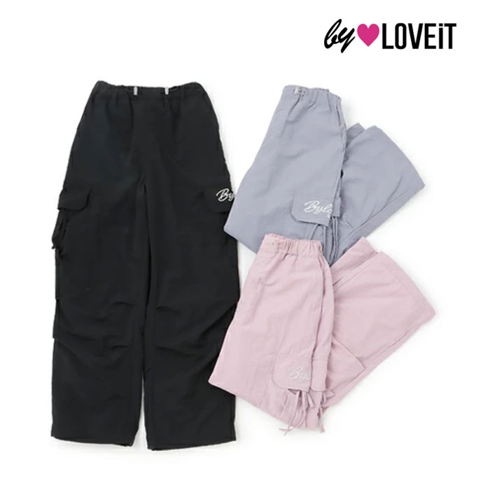 (24aw)バイ ラビット(by LOVEiT)リボンつきパラシュートパンツ-4107【140cm-160cm】【宅配便】