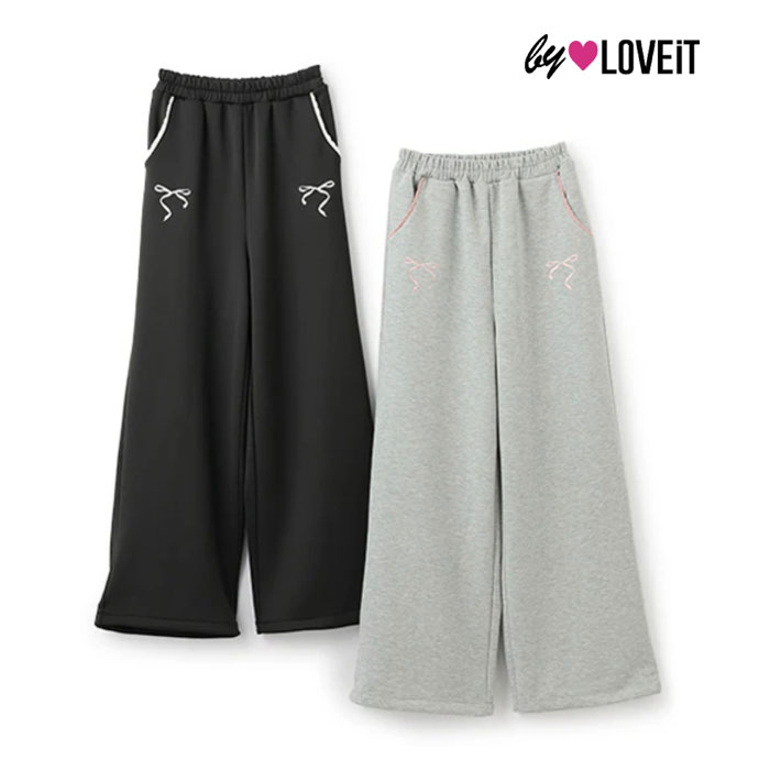 (24aw)バイ ラビット(by LOVEiT)リボンガーリートラックパンツ-4112【140cm-160cm】【宅配便】