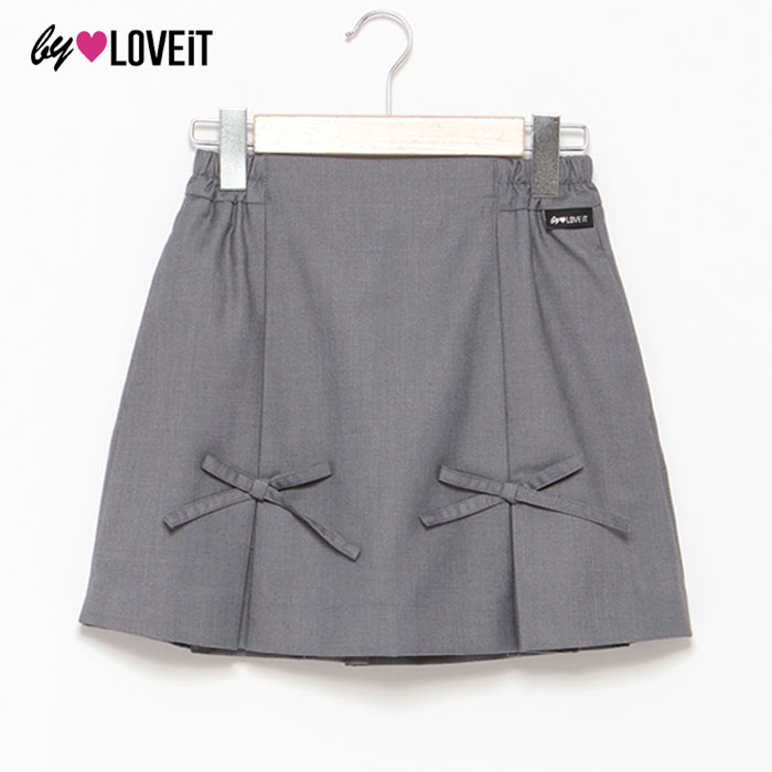 (24aw)バイ ラビット(by LOVEiT)リボン付きスカート-3124【130cm-160cm】【宅配便】