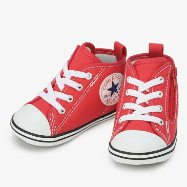 【正規品】CONVERSE(コンバース) ベビー　オールスター N ヒュージパッチ Z（ホワイト/レッド）【12〜15cm】【宅配便】