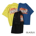 (24ss)GLAZOS（グラソス）クールラフ・バスケグラフィティプリント半袖Tシャツ-2243