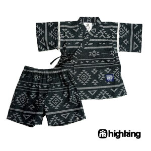 highking(ハイキング)stallセット(甚平)-3412【80〜130cm】【宅配便】