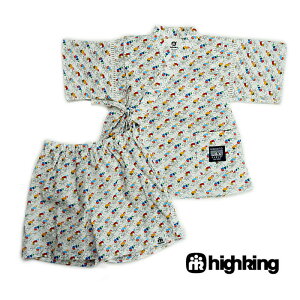 highking(ハイキング)stallセット(甚平)-3412【80〜130cm】【宅配便】