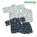 (SALE)(25ss)kladskap(クレードスコープ)恐竜柄甚平-2602【100cm-130cm】【メール便OK】