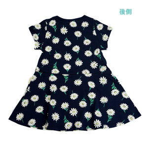 【盛夏】troislapinskp(トロワラパン)シンプルな花柄の総柄Tワンピース-5250【100cm|110cm|120cm|130cm】【メール便OK】KP(ニットプランナー)