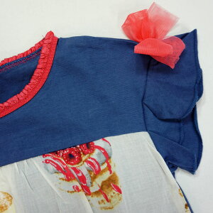 troislapinskp(トロワラパン)ローンパンケーキプリント半袖Tシャツ-2207【100cm|110cm|120cm|130cm】【メール便OK】KP(ニットプランナー)