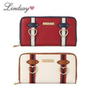 LINDSAY(リンジィ)Wラインベルト長財布-1416【FREE】【宅配便】